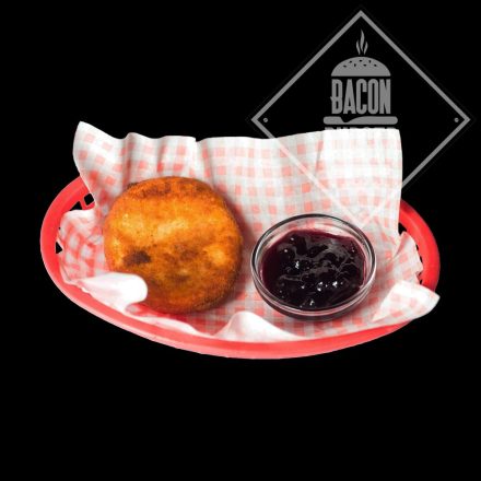 FRIED BRIE CHEESE WITH BLUEBERRY JAM